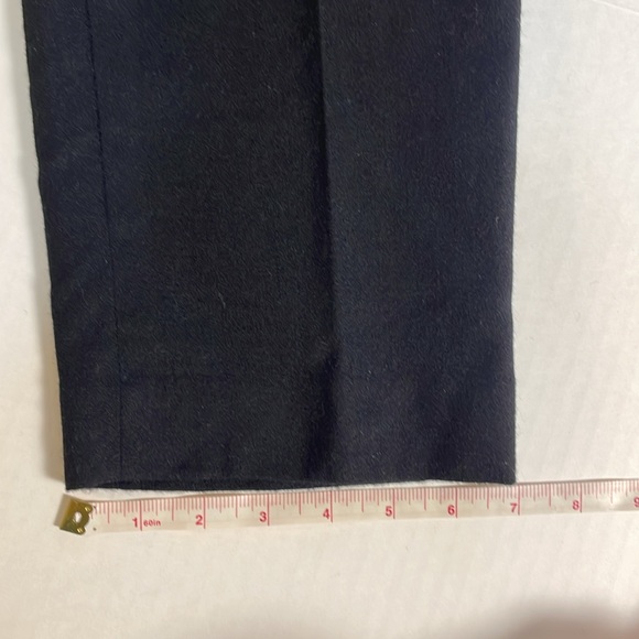 Talbots 100% Italian Wool Black Pants Made in USA Fully Lined‎ Trouser Size 4P - Picture 10 of 14